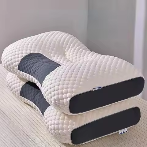 3D SPA Massage Pillow, Cervical Support & Well Sleep Nursing Pillows, Help Sleep and Protect the Nec