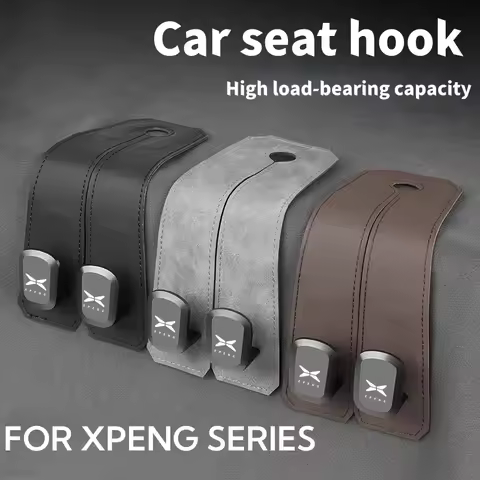 For XPENG G6 G9 X9 P7 P7+ G7 Car Headrest Hooks Hanger for Suit Bags Seat Back Organizer Holder Clip