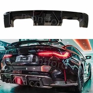 For BMW M3 M4 G80 G82 G83 Sedan Coupe Convertible bright black Car Styling Rear Bumper Lip Splitter 