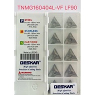 เม็ดมีด Inserts T16 เม็ดสองหน้า มุม 04 TNMG160404R-VF LF90 TNMG160404L-VF LF90
