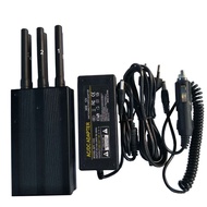 protable six band mobile phone signal jammer with 2G 3G 4G and WiFi  EU plug