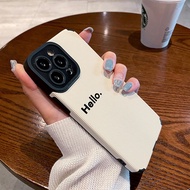 iphone 16 pro max case iphone 16 pro case iphone 16 case Keperibadian sederhana Hello Bahasa Inggeri