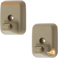 SUSAN 2pcs Sun Visor Holder Retainer Clip, AL3Z-1504132-AB Camel Tan Retainer Clip, Car Accessories 