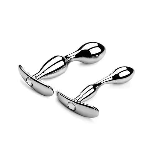 Metal Anchor Base Anal Plug Outdoor Butt Plug Stainless Dildos Women's Vaginal Plug Adult Couple Gay