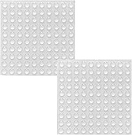 JZK 200 PCS 8mm x 3mm Transparent self Adhesive Mini Rubber Furniture Bumper Pads, Small Buffer Pads
