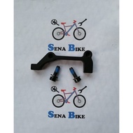 IS to Post Mount Caliper Adapter - Front 203mm - Rear 180mm - Disc Brake Caliper Mount Adapter - Cal