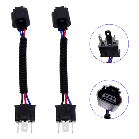 1 Pair Harness Adapter Headlight Conversion Cable Wire Connector Connector Car Pigtail Wire For H4 M