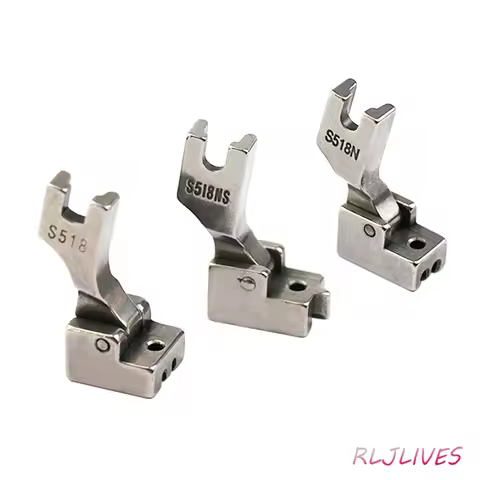 Industrial Lockstitch Sewing Machine Invisible Zipper Presser Foot S518 S518N S518NS