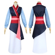 Mulan Cosplay Costume Women Princess Mu Lan Dress Chinese Hanfu Heroine Outfit for Halloween Comic C