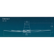 KDK T60AW 60" DC CEILING FAN WITH REMOTE