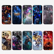 Soft black TPU color phone case for iPhone 12 13 Mini Pro Max BE25 Mobile Legends Bang Bang Anti fal