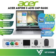 Acer Aspire 3 Laptop AMD Ryzen 5 7520U, 16GB, 512GB A315-24P-R6GK / A315-24P-R7J0 / A315-24P-R2EZ / 