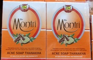 Dr. Montri Acne Soap ด๊อกเตอร์มนตรี สบู่ก้อน สบู่สิว-ฝ้า สูตรใหม่ผสมทานาคา 70กรัม x 2