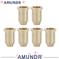 AMUNDR 12PCS Guitar String Caps, Metal Mounting Buckle Guitar String Ferrules, Upgrade Silver Electr