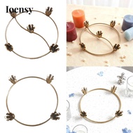 Ioensy Round Candle Holder for Lace Candles, Tea Lights And Advent Wreaths for Dining Room And Livin