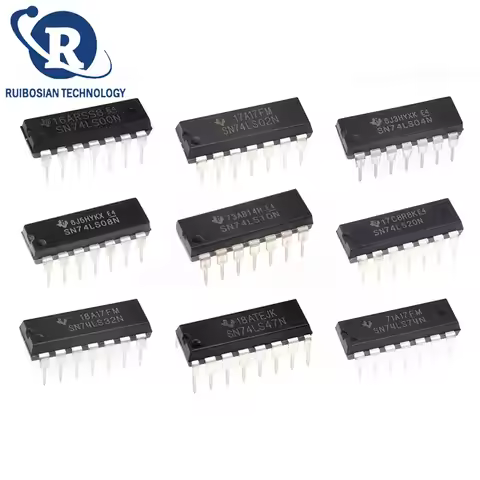 10pcs 74LS00 74LS02 74LS04 74LS08 74LS10 74LS14 74LS20 74LS138 74LS32 74LS47 74LS48 74LS74 74LS76 74
