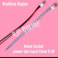 Class D Power Cable 3 pin Socket cable 2 pin Socket cable