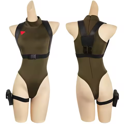 Cammy Streetfighter Cosplay Costume Adult Women Jumpsuit Gloves Hat Fantasia Outfits Halloween Carni