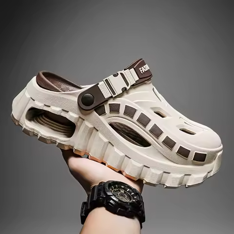 Men Casual Garden Shoes New Men's Outdoor Sandal Sport Slippers Beach Slides Breathable Clogs Non-sl