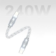 gon Fast Speed Type C Braided Data Cable Featuring Eight Cored Silver Plated Copper