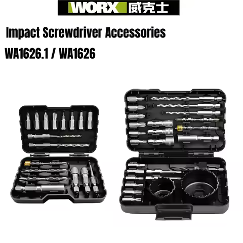 WORX Impact Screwdriver Accessory Batch Head Box Set WA1626 WA1626.1 for Power Tools