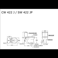 Closet Duduk / Kloset Duduk Toilet Toto - Cw 420J