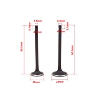 Motorcycle Engine Valve Intake Exhaust Stem Valve for ZONGSHEN CG200 CG 200 TYAN TY 223 BOSUER Go Ca