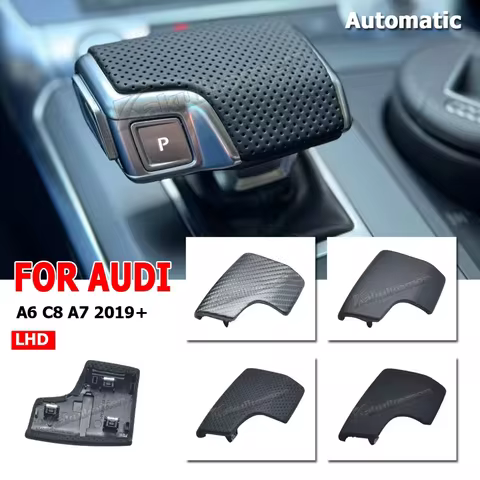 4K1713139D Gear Shift Knob Cover Perforated LHD For Audi A6 C8 A7 A8 Q7 Q8 RS7 2019+ 4K1 713 139D