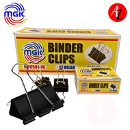 MGK 12pcs Binder Clip Fold Back Metal Clip Office School Supplies