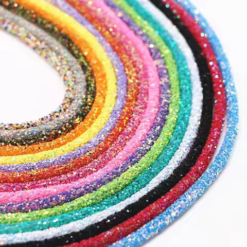 6mm Colorful Sequins Rope Glitter Jewelry Decor Trims Cords DIY Hat Shoes Sew Clothes Accessory Brac