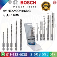 BOSCH 1/4" HEXAGON HSS-G (2,3,4,5 & 6MM) 2 608 595 517 2608595517