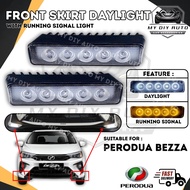 PERODUA BEZZA 2020 Gear Up Front Bumper Daylight Running Signal Front Skirt With Daylight