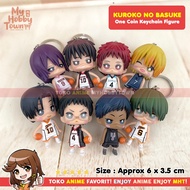 GANTUNGAN Kuroko no Basuke One Coin Anime Figure Keychain Aomine Daiki Akashi Seojuro Hyuuga Junpei 