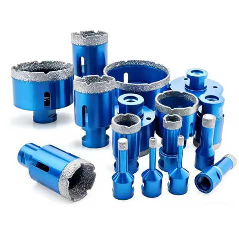 3/2/1PCS M14 Brazed Diamond Hole Saw 6-50mm For Drilling Concrete Ceramic Tiles And Glass Dry Drilli