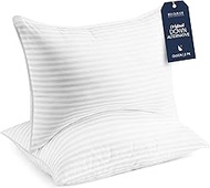 Beckham Hotel Collection Gel Pillow (2-Pack) - Luxury Plush Gel Pillow - Dust Mite Resistant & Hypoa