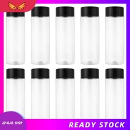 [ap4l43.] 10Pcs 400Ml/13.5Oz Plastic Juice Bottle Transparent Coarse Cereals Storage Container Bever