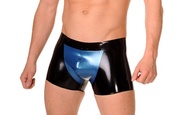 100% Latex Rubber Gummi 0.45Mm Catsuit Mens Boxer Shorts Fashion