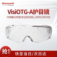 AT-🌞Honeywell（Honeywell）Goggles 1Vice Goggles Dustproof Windbreak Transparent Lens Visitor Glasses 100001 D7FS