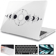 Full Moon Print Hard Case Compatible For Macbook M5 2025 A3240 A3241 A3113 A3114 Air Pro13 M3 M2 M1 