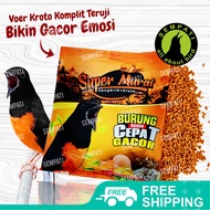 SEMPATI Pakan Burung Skm Kroto Sari Voer Pur Kasar Anti Stress Makanan Murai Kacer Jentet Cendet Pun