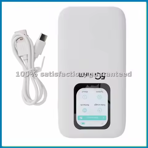 New 5G Mobile Hotspot 1.25Gbps Upload Long Battery Life Wifi Device 2.4GHz 5.8GHz WiFi 6 with SIM Ca