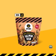 Irvins ชุดเซ็ทหนังปลาแซลมอลทอดกรอบเคลือบไข่เค็ม (Salted Egg Salmon Skin Set) 80 g x 3 pcs by Cute Pr