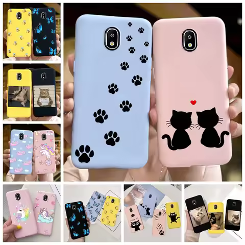 Candy Color Silicone Phone Case For Samsung Galaxy J3 J5 J7 2017 Case J330 J530 J730 Soft TPU Cover 