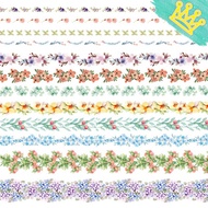 Washi Assorted Floral Wreath Masking Tape Stationery Goodie Bag Scrapbook Christmas Gift