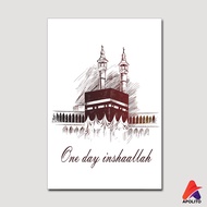HIASAN DINDING KABAH WALL DECOR PAJANGAN DINDING ISLAMI PAJANGAN DINDING KABAH MONOCHROME