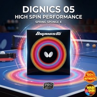 Butterfly Dignics 05 Table Tennis Rubber 06040 High Tension Spin