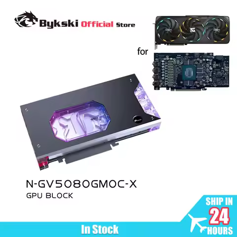 Bykski GPU Block for GIGABYTE RTX5080 Gaming OC 16G Graphics Card PC Water Cooling Copper Radiator N