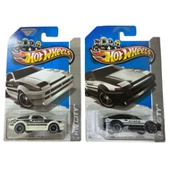 Hot Wheels 2013 Toyota AE-86 Corolla HW City - Black & White SET OF 2 Initial D Rare