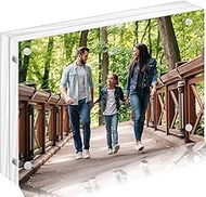 Toolsure 8x10 Inch Acrylic Picture Frmae,10x8 Magnetic Picture Frame,8 by 10 Glass Picture Frame for