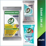 CIf Wipes Universal Fresh Multi-Purpose/ Cif Professional Cleaning and Disinfecting Wipes 100s